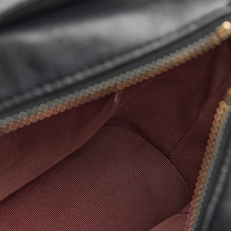 二手Chanel 小號流浪包/黑金-21