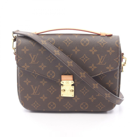 路易威登 Pochette Metis MM 單肩手提包 M44875 Monogram 帆布 二手 LV