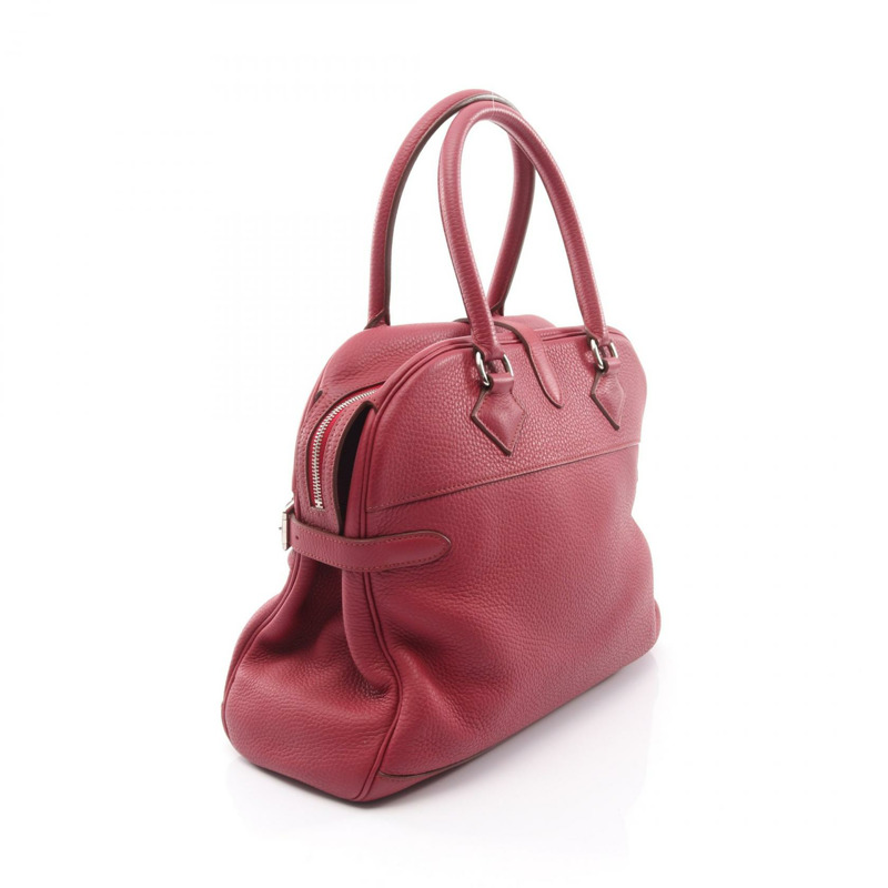 愛馬仕 Atlas 35 手提包，Clemence 皮革，棕色 Bois de rose，二手，女士，SHW N-1