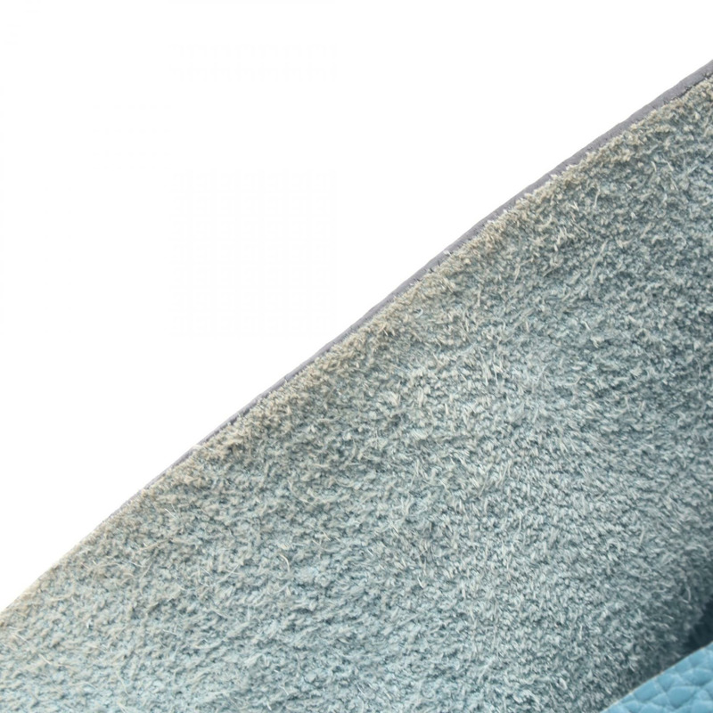 愛馬仕 Mangeoire MM 單肩包，Clemence 皮革，藍色牛仔布，二手，女士，帶五金配件-5