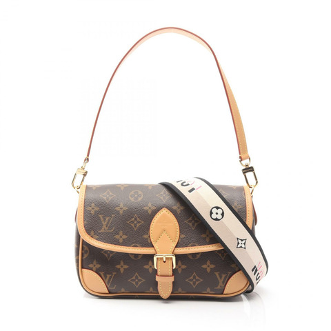 路易威登 Diane NM PM 單肩包 M45985 Monogram 帆布皮革棕色二手