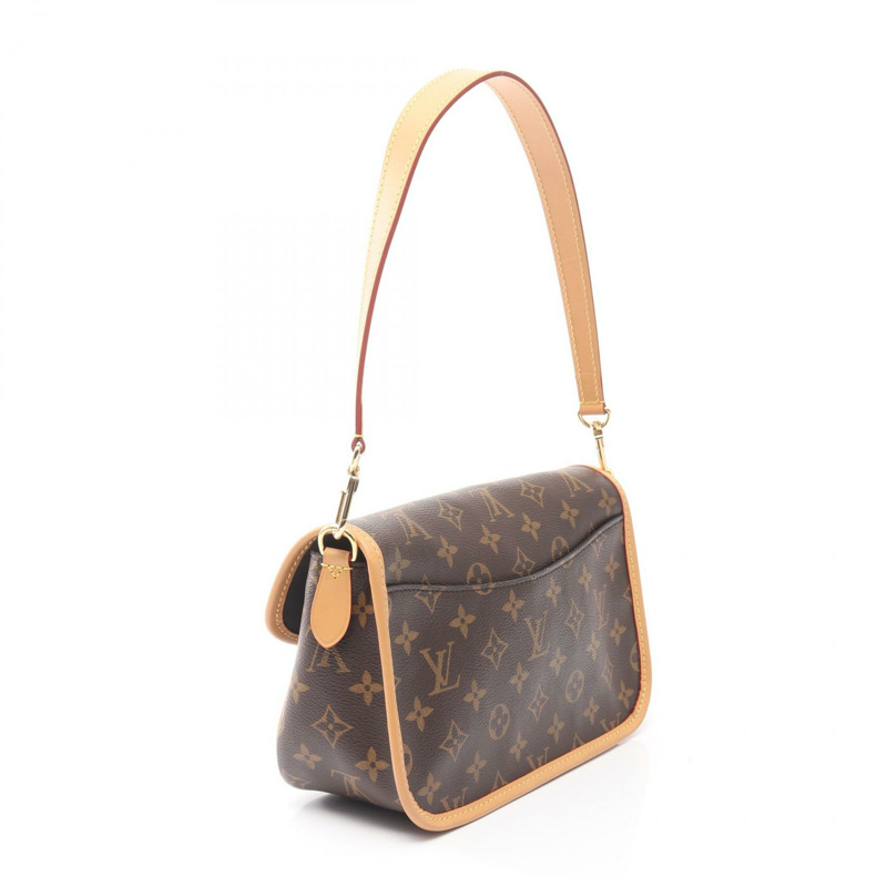 路易威登 Diane NM PM 單肩包 M45985 Monogram 帆布皮革棕色二手-1