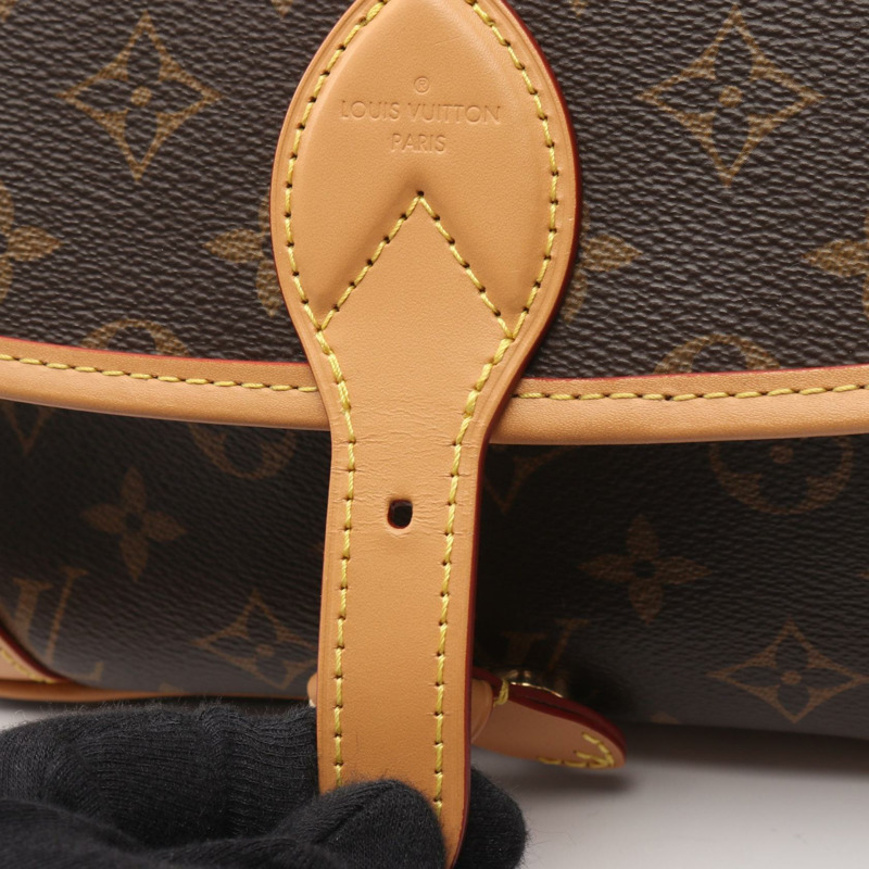 路易威登 Diane NM PM 單肩包 M45985 Monogram 帆布皮革棕色二手-5