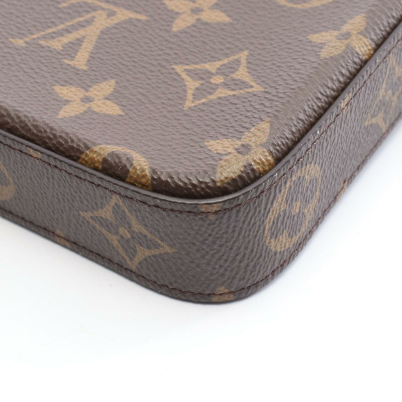 路易威登 Pochette Felice 鏈條單肩背包 M61276 Monogram 紫紅色 二手 LV-5