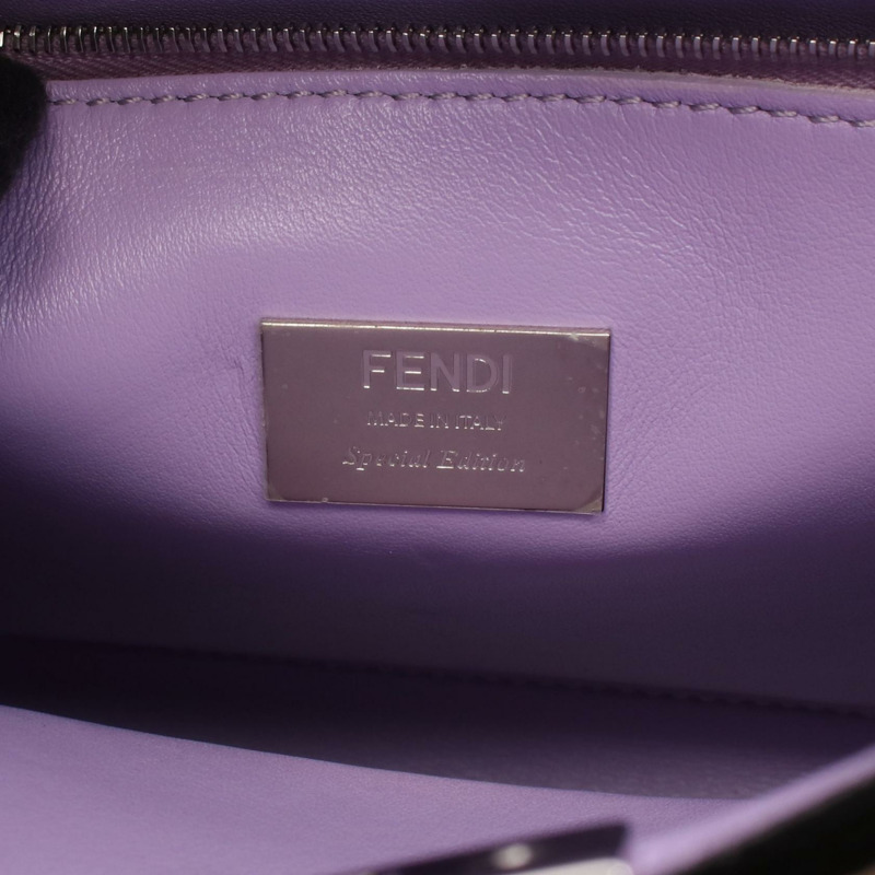 FENDI Peekaboo Essentials 兩用肩背包，棕色皮革，二手女款-3