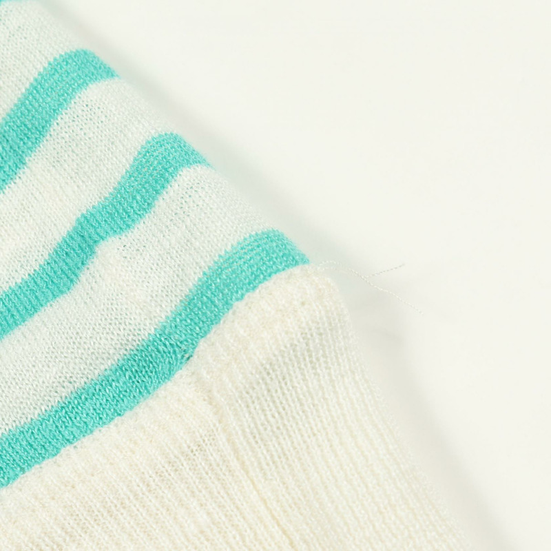 Dior DIORIVERA 針織衫 #40 444S51BM761 布料：羊絨真絲 白色 綠色 二手-5