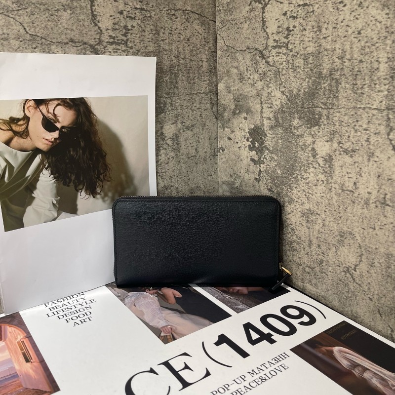 GUCCI 全皮拉鍊款長夾-1