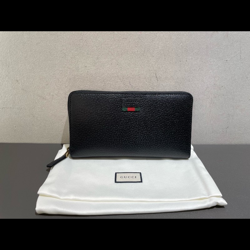 GUCCI 全皮拉鍊款長夾-4