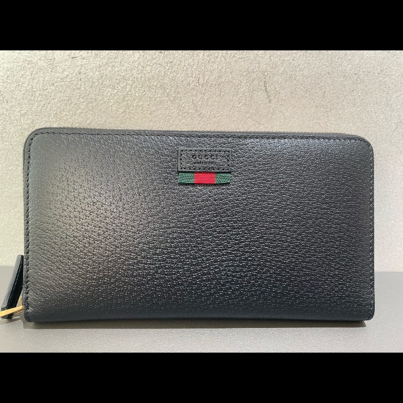 GUCCI 全皮拉鍊款長夾-5