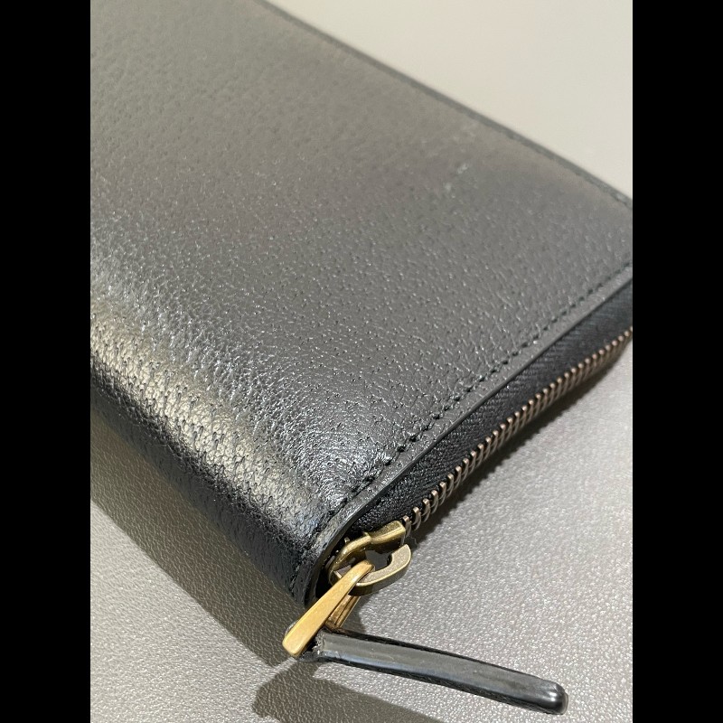 GUCCI 全皮拉鍊款長夾-11