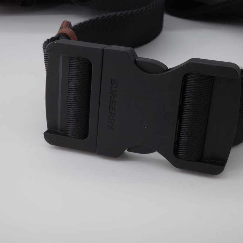 Burberry 巴寶莉 TB Monogram 條紋 棕色 帆布 中型 胸肩背包 腰包-8