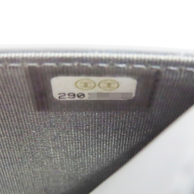 灰色 牛皮 Boy WOC 鏈帶肩背包 銀釦 (無卡)【CHANEL 香奈兒】 AP1117-7