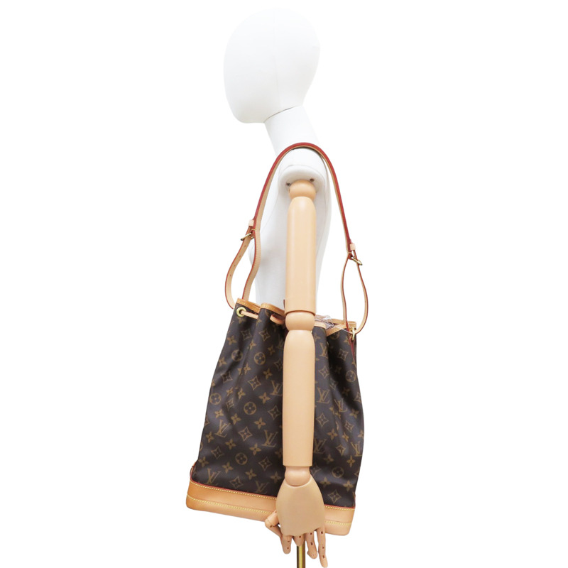 棕色 原花帆布 Noe 水桶包 肩背包【LOUIS VUITTON LV 路易威登】 M46976-7