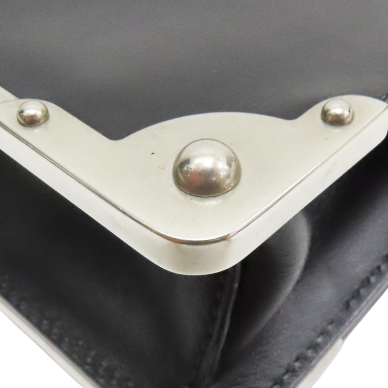 黑色 Saffiano 牛皮 造型鉚釘 Cahier 肩背包【PRADA 普拉達】 1BH018-10