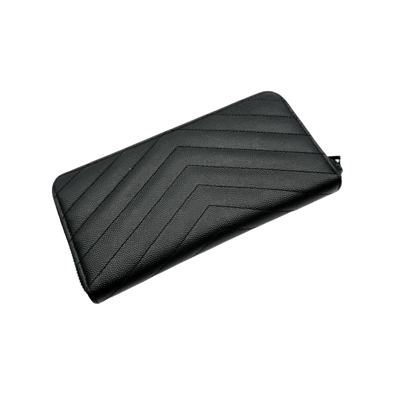 黑色 牛皮 Monogram 拉鍊夾 358094【SAINT LAURENT YSL 聖羅蘭 】 358094-3