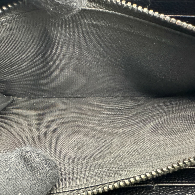 黑色 牛皮 Monogram 拉鍊夾 358094【SAINT LAURENT YSL 聖羅蘭 】 358094-5