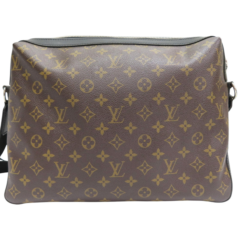 黑色 牛皮 棕色 原花帆布 Macassar Torres 肩背包【LOUIS VUITTON LV 路易威登】 M40387-1