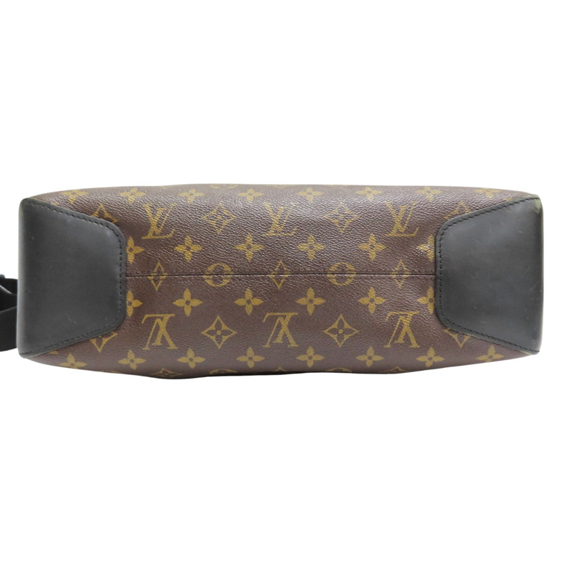 黑色 牛皮 棕色 原花帆布 Macassar Torres 肩背包【LOUIS VUITTON LV 路易威登】 M40387-3