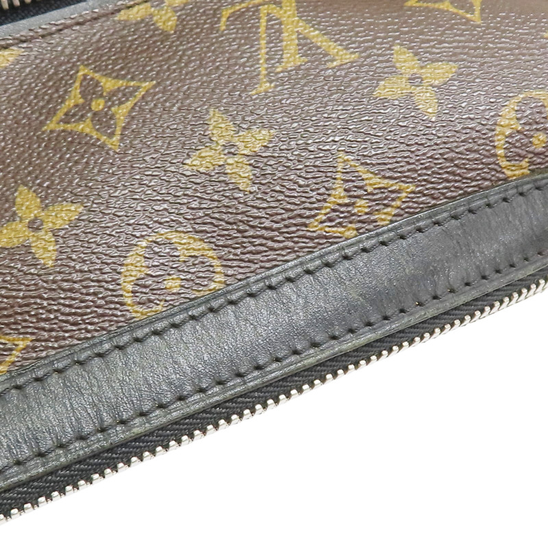 黑色 牛皮 棕色 原花帆布 Macassar Torres 肩背包【LOUIS VUITTON LV 路易威登】 M40387-13