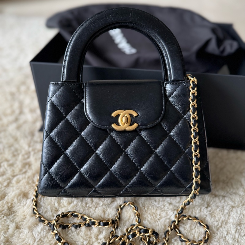 🎄聖誕禮物🎁首選🎄Chanel 黑金大Kelly-0