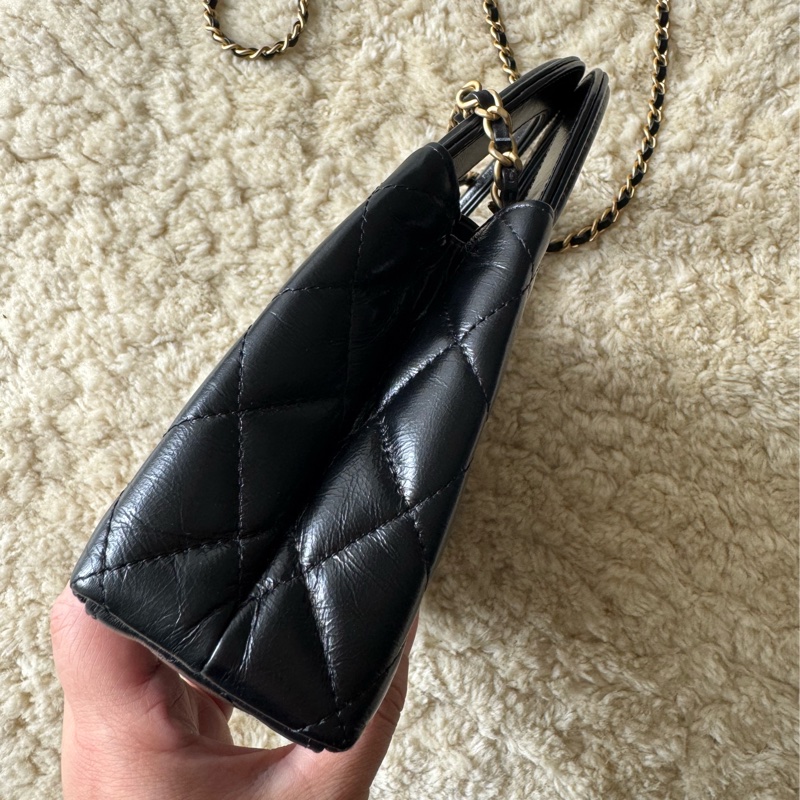 🎄聖誕禮物🎁首選🎄Chanel 黑金大Kelly-9