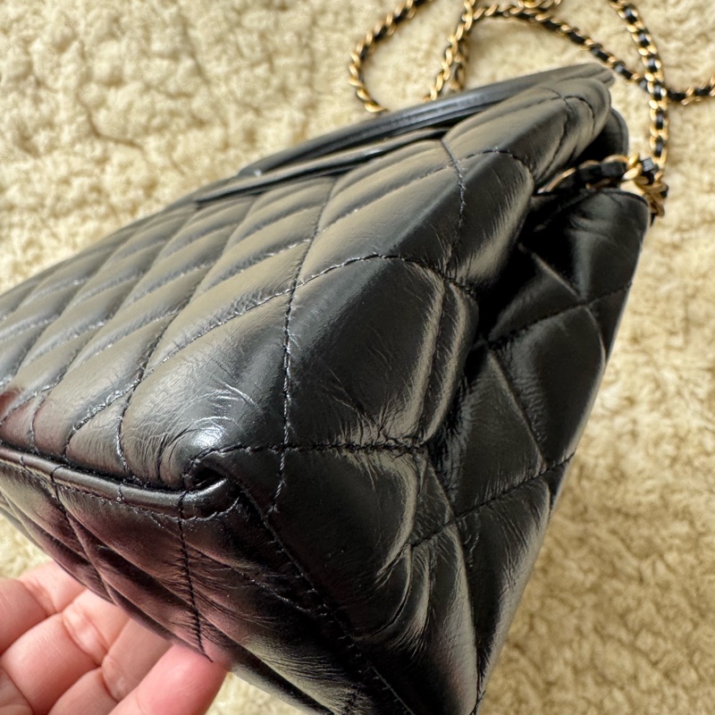 🎄聖誕禮物🎁首選🎄Chanel 黑金大Kelly-14