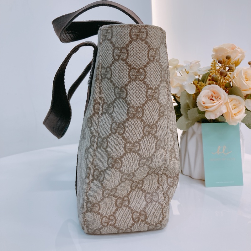 MS0403 GUCCI 古馳復古經典花紋手拿包包 VINAGE GG SUPREME CANVAS MINI TOTE CANVAS-2