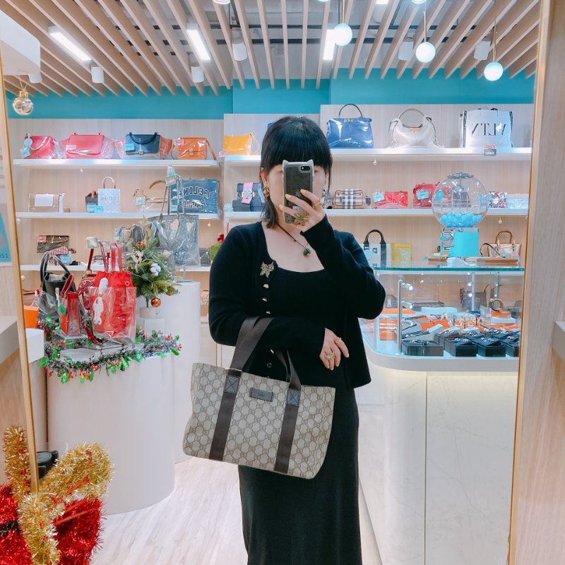 MS0403 GUCCI 古馳復古經典花紋手拿包包 VINAGE GG SUPREME CANVAS MINI TOTE CANVAS-18