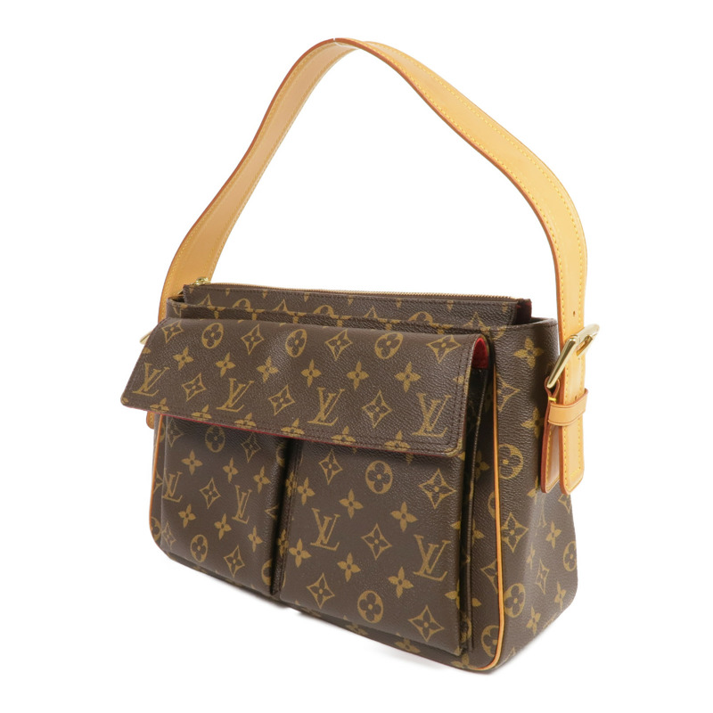 LOUIS VUITTON Monogram Viva Cite GM金扣肩背袋-1