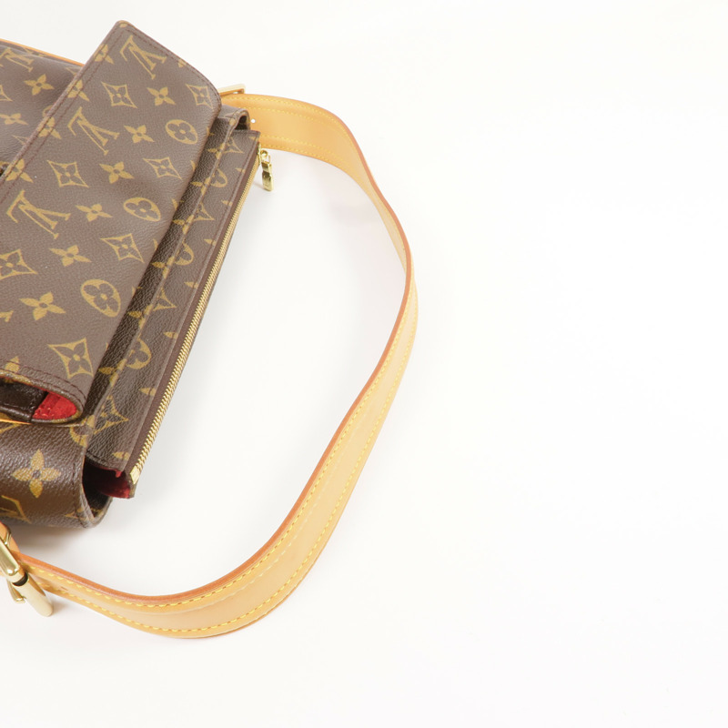 LOUIS VUITTON Monogram Viva Cite GM金扣肩背袋-7