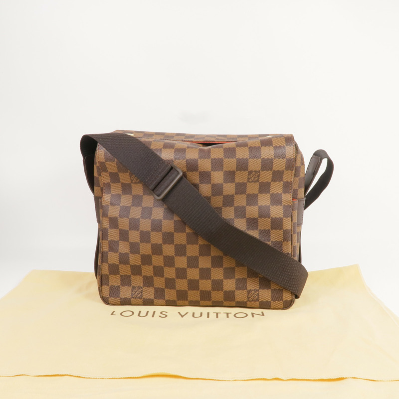 LOUIS VUITTON Damier Naviglio金扣肩背袋-9