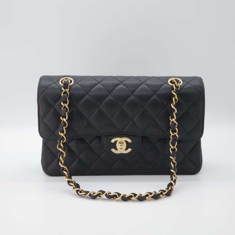 (近新全配✨ 🈶️紙袋盒子 CHANEL｜粒面牛皮 CF 23｜Classic 23 CF小號 口蓋 翻蓋包｜專櫃$360,000-2