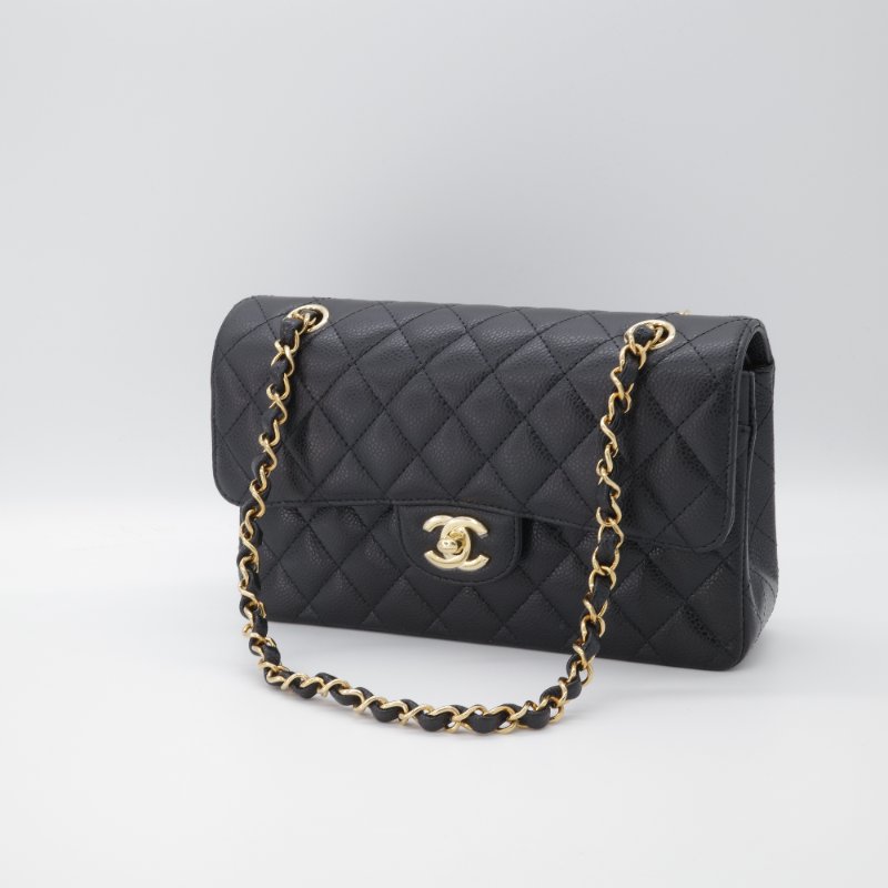 (近新全配✨ 🈶️紙袋盒子 CHANEL｜粒面牛皮 CF 23｜Classic 23 CF小號 口蓋 翻蓋包｜專櫃$360,000-3