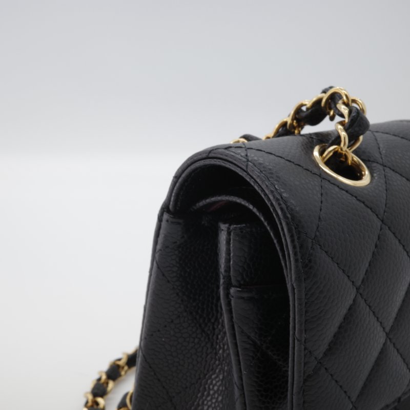 (近新全配✨ 🈶️紙袋盒子 CHANEL｜粒面牛皮 CF 23｜Classic 23 CF小號 口蓋 翻蓋包｜專櫃$360,000-7