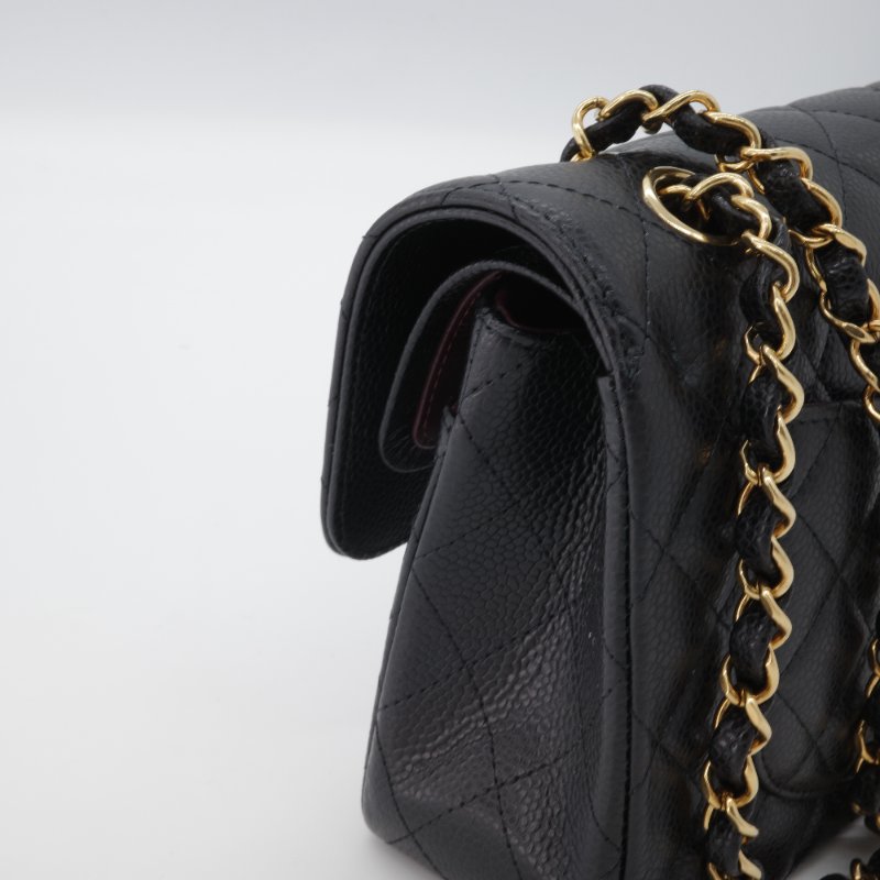 (近新全配✨ 🈶️紙袋盒子 CHANEL｜粒面牛皮 CF 23｜Classic 23 CF小號 口蓋 翻蓋包｜專櫃$360,000-8