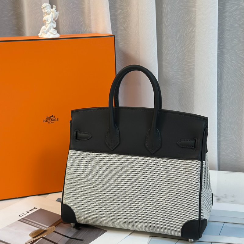 HERMES Birkin 25 - 熊貓銀 K-3
