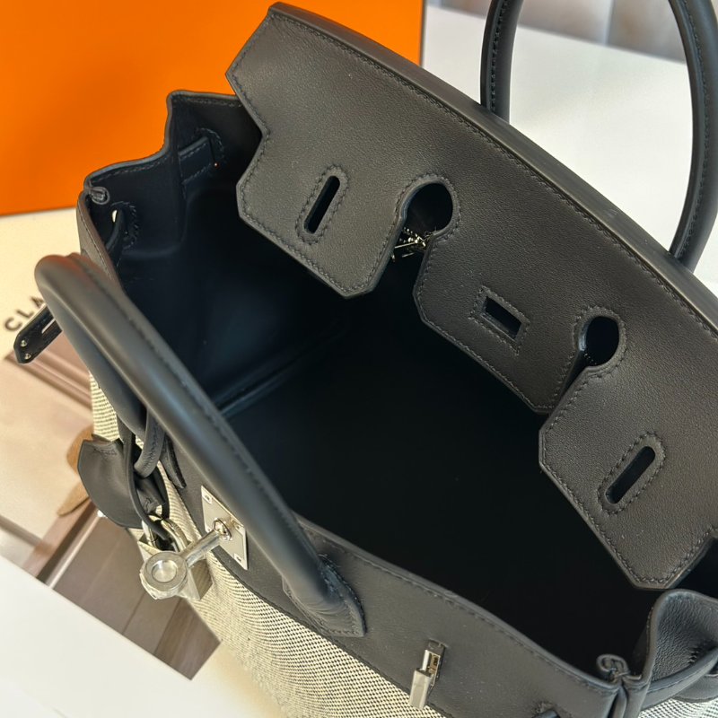 HERMES Birkin 25 - 熊貓銀 K-6