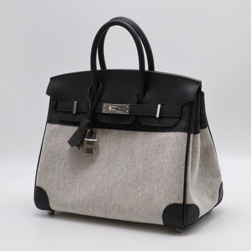 HERMES Birkin 25 - 熊貓銀 K-10