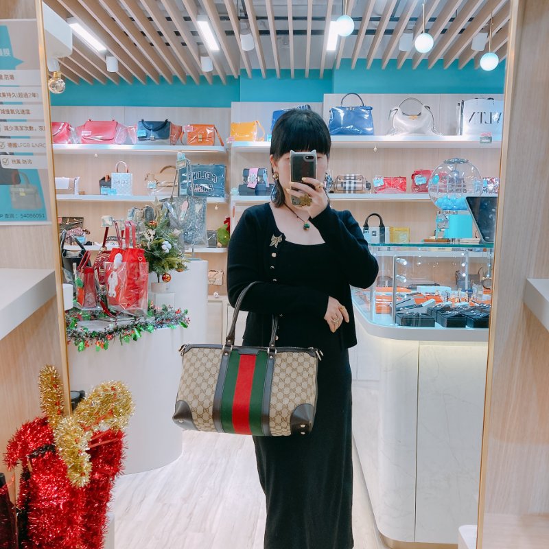MS0405 GUCCI 古馳中號經典花紋兩用包包MEDIUM GG SUPREME TWO WAY BAG CANVAS-22