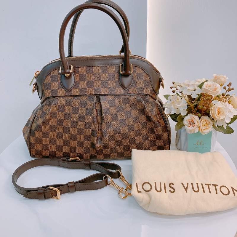 MS0406 LOUIS VUITTON 路易威登經典棋盤花紋兩用包包TREVI TWO WAY BAG PM DAMIER-10