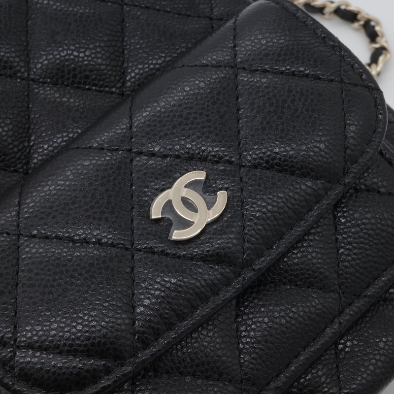 （超熱門🔥）Chanel 香奈兒 Mini Classic 黑色 荔枝紋 雙肩包 單肩包 斜挎包 小牛皮 淡金扣 鍊條 後背包-11