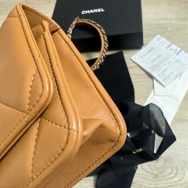 Chanel 19 Woc 最好看ㄉ焦糖色 晶片款-5