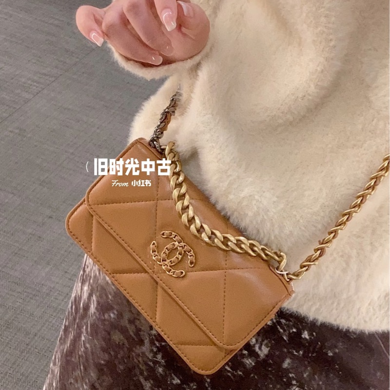 Chanel 19 Woc 最好看ㄉ焦糖色 晶片款-10