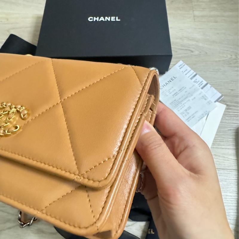 Chanel 19 Woc 最好看ㄉ焦糖色 晶片款-19