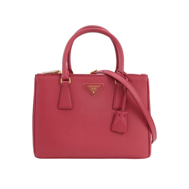 Prada Galleria殺手包中號牛皮純色三角徽標斜挎包單肩包-0