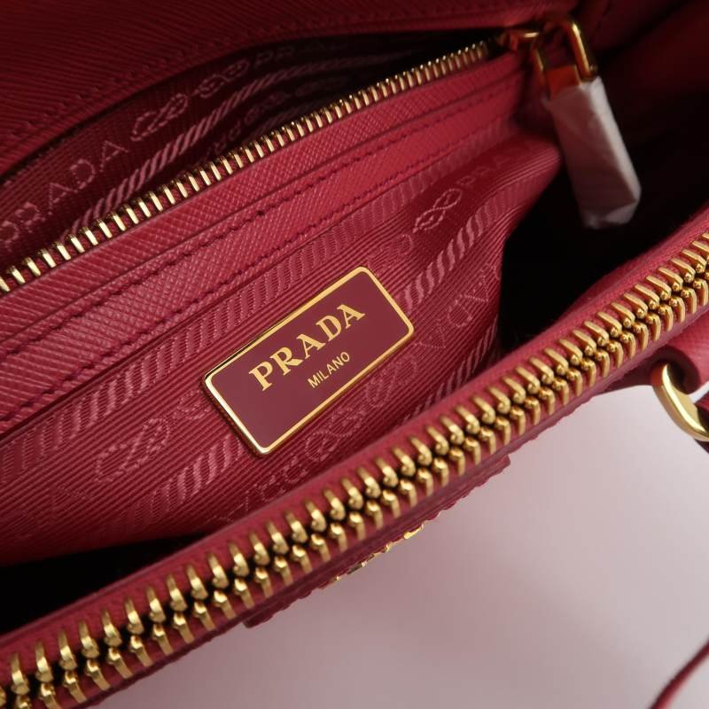 Prada Galleria殺手包中號牛皮純色三角徽標斜挎包單肩包-7