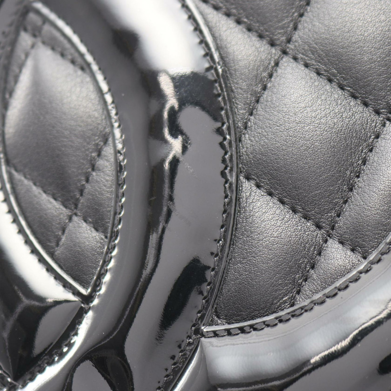 香奈兒 Cambon 系列中型手提包，黑色皮革，二手女款-6