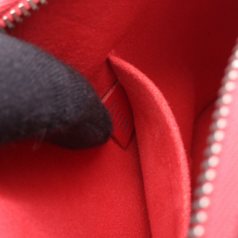 路易威登 Alma BB 單肩手提包 M53357 Epi 皮革 紅色小蒼蘭色 二手女士-4