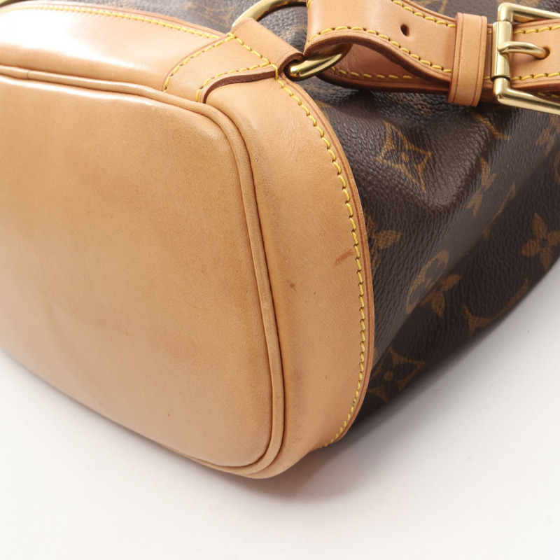 路易威登 Montsouris MM 雙肩包 M51136 Monogram 帆布 棕色 二手-6
