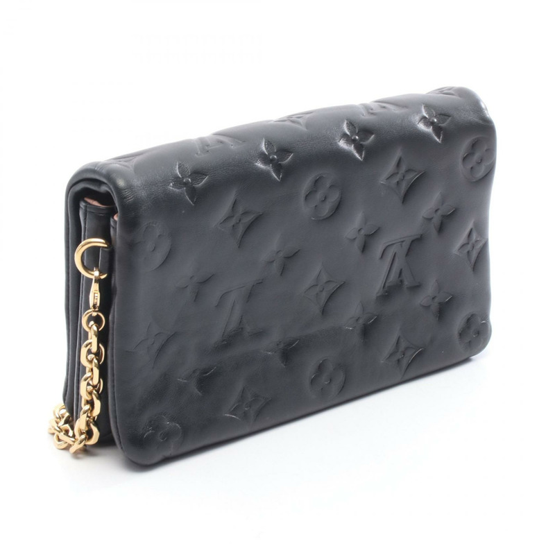 路易威登 Coussin Pochette 鏈條單肩包 M82116 Monogram Emboss 皮革-1